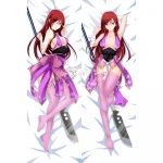 Fairy Tail Dakimakura Erza Scarlet Body Pillow Case