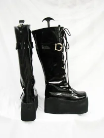 BJD Style Black Cosplay Boots 01