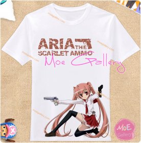 Aria the Scarlet Ammo Aria H Kanzaki T-Shirt 01