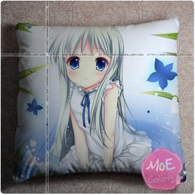 Anohana The Flower We Saw That Day M-O Honma Throw Pillow Style B