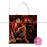 O-P Monkey D Luffy Print Tote Bag 06