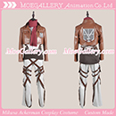 Attack On Titan Shingeki No Kyojin Mikasa Ackerman Leather Cosplay Costume