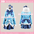 Vocaloid 2 2012 Snow Miku Cosplay Costume